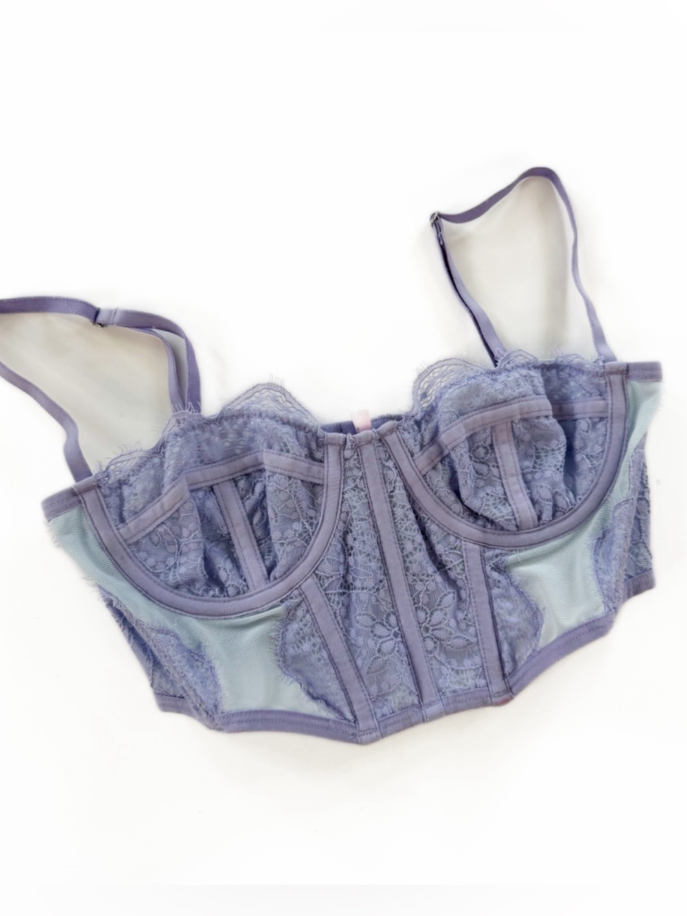 Urban Outfitters Out From Under Bralette Lace Bustier Purple Blue Womens Small